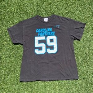 VTG 00’s Luke Kuechly Panthers Black Jersey Tee